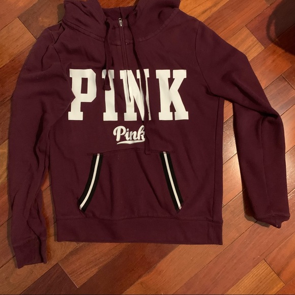 PINK Victoria's Secret Tops - half zip up hoodie